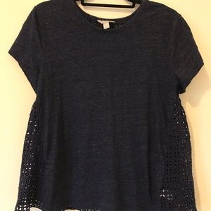 Belle & Sky Woven Panel Top